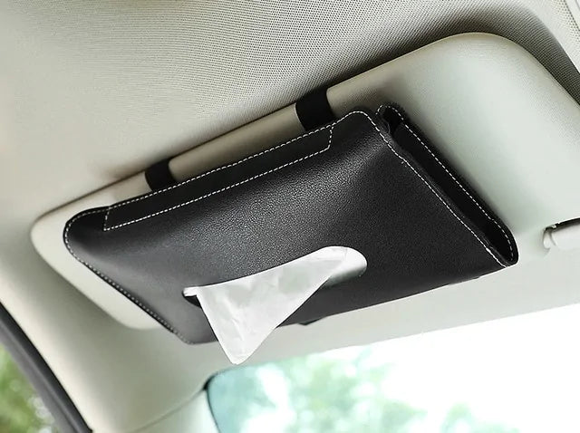 Car Sun Visor Tissue Box Holder: Car Accessory