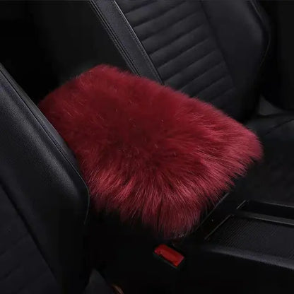 Soft Fuzzy Car Armrest Pad