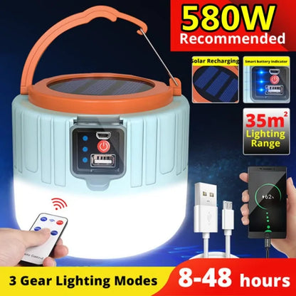 Camping Solar Light + Charging