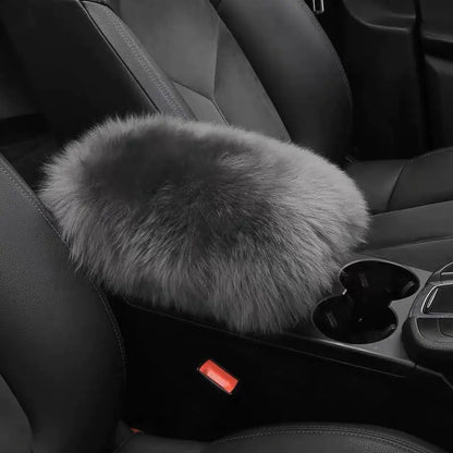 Soft Fuzzy Car Armrest Pad