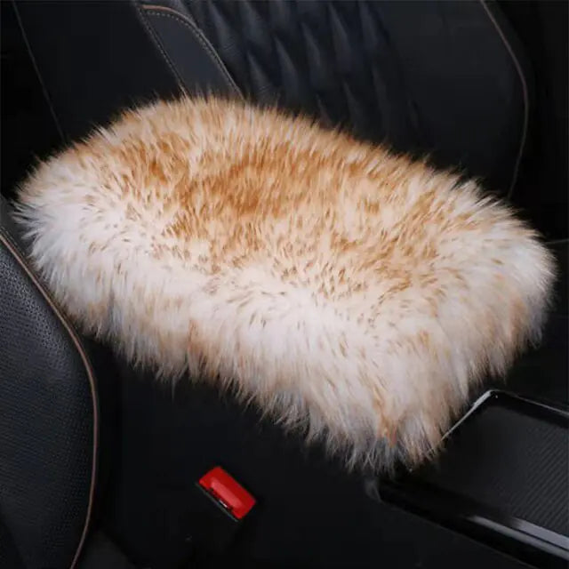 Soft Fuzzy Car Armrest Pad