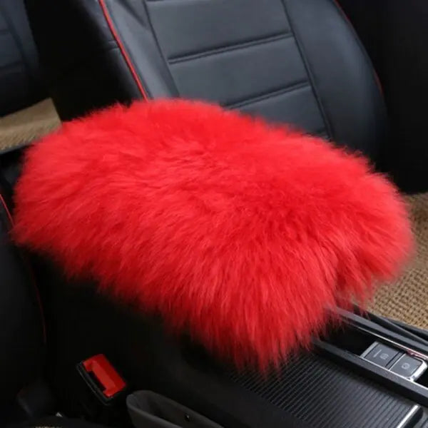 Soft Fuzzy Car Armrest Pad