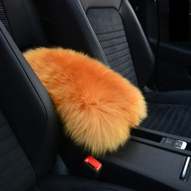 Soft Fuzzy Car Armrest Pad