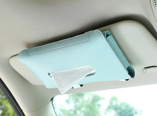 Car Sun Visor Tissue Box Holder: Car Accessory