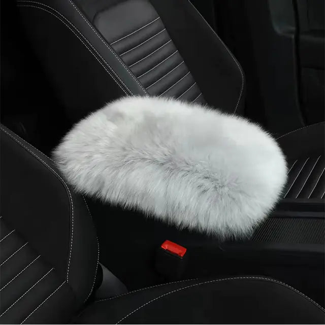 Soft Fuzzy Car Armrest Pad