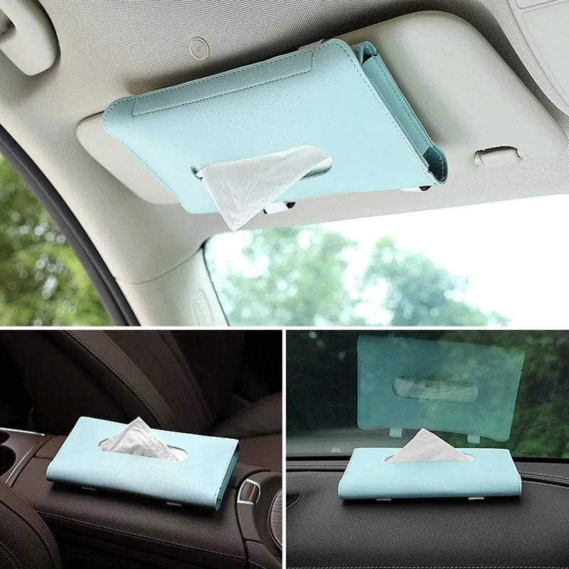 Car Sun Visor Tissue Box Holder: Car Accessory