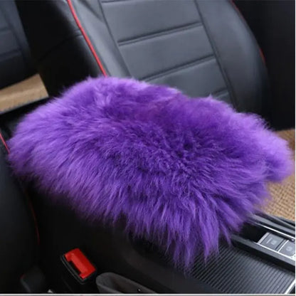 Soft Fuzzy Car Armrest Pad