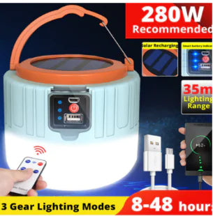 Camping Solar Light + Charging