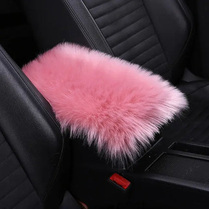 Soft Fuzzy Car Armrest Pad