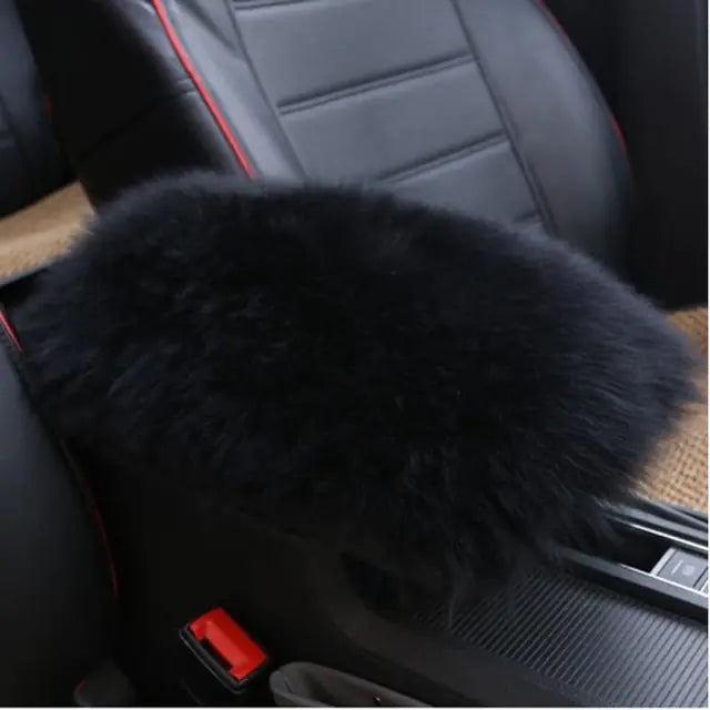 Soft Fuzzy Car Armrest Pad