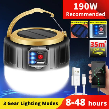 Camping Solar Light + Charging